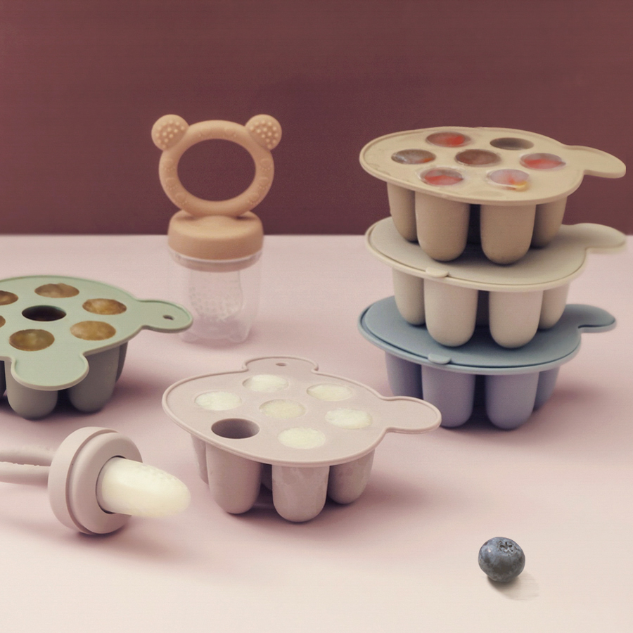 Food Storage 1 Year - ベビーアイスクリームポップシリコンモールドアイスクリームメーカーアイスキャンディーモールドベビーフルーツフィーディングおしゃぶりおもちゃベビー用品