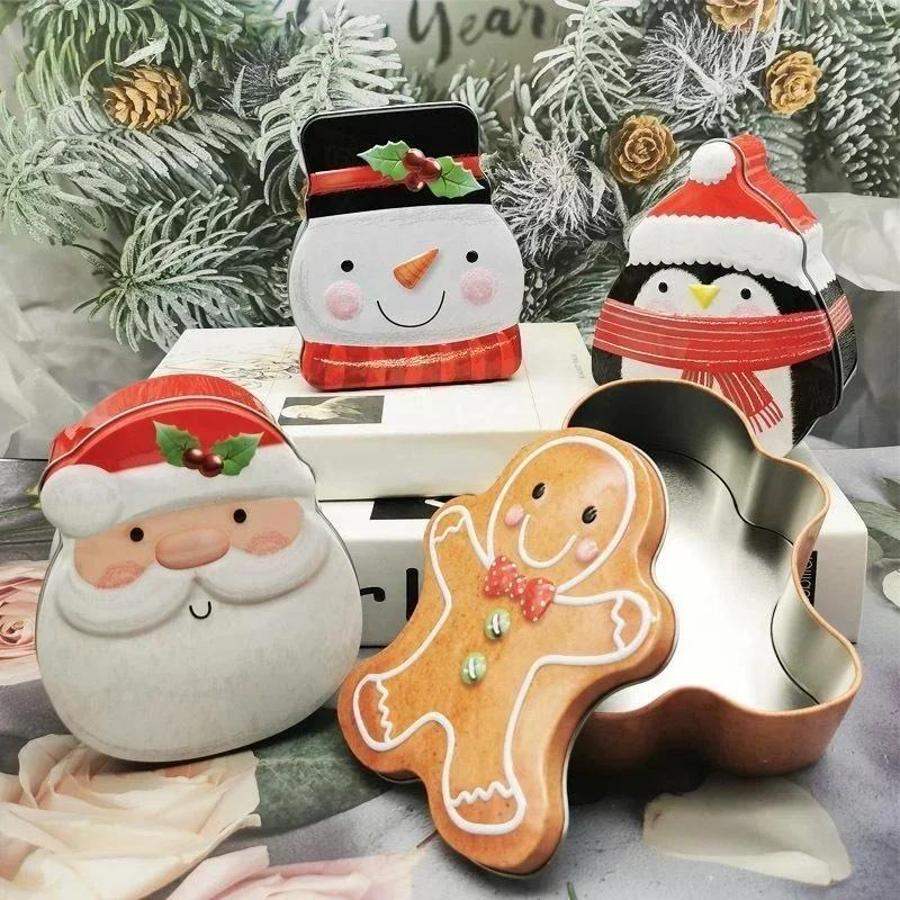 クリスマスジンジャーブレッドマンキャンディティンボックス、お - Food Storage 1 Year のレビューと価格