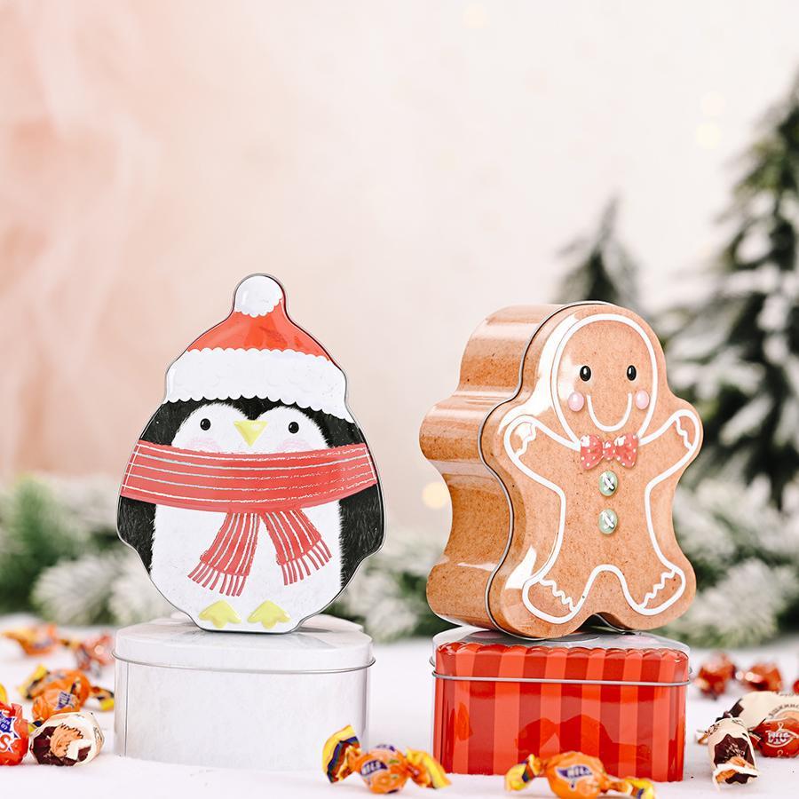 クリスマスジンジャーブレッドマンキャンディティンボックス、お - Food Storage 1 Year のレビューと価格