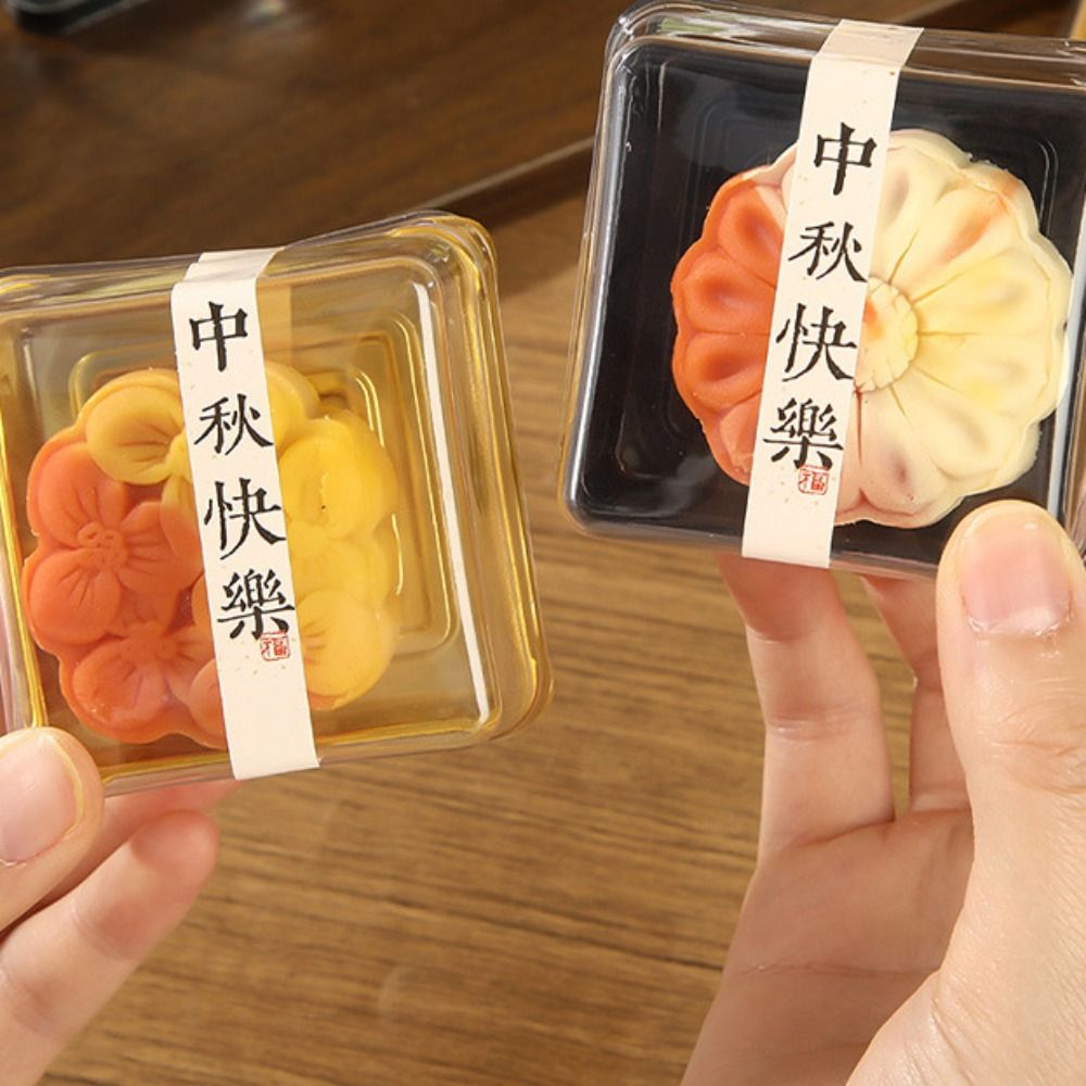 50 個 50/75/100 グラム月餅ボックス正方形密封ク - Xmas Food Storage Containers のレビューと価格