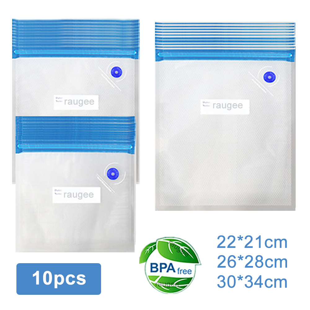 真空バッグ 再利用可能な食品真空包装袋 10 個真空シール保 - Food Storage Vacuum Bags のレビューと価格