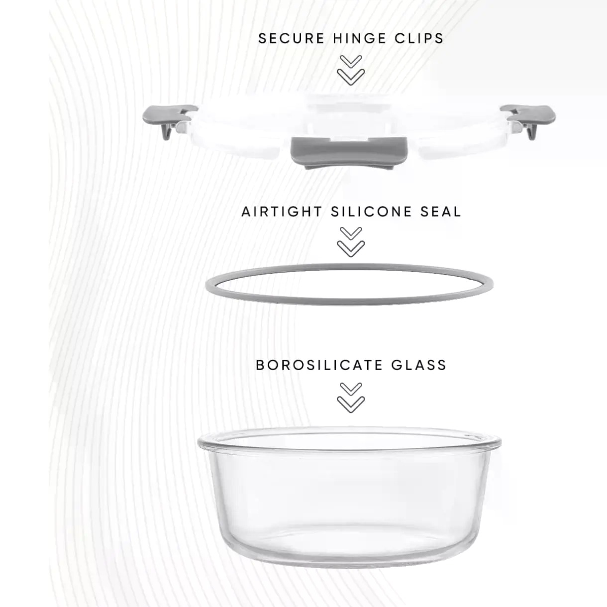 蓋付き24個入りホウケイ酸ガラス保存容器 |   パントリー - Food Storage Tupperware のレビューと価格