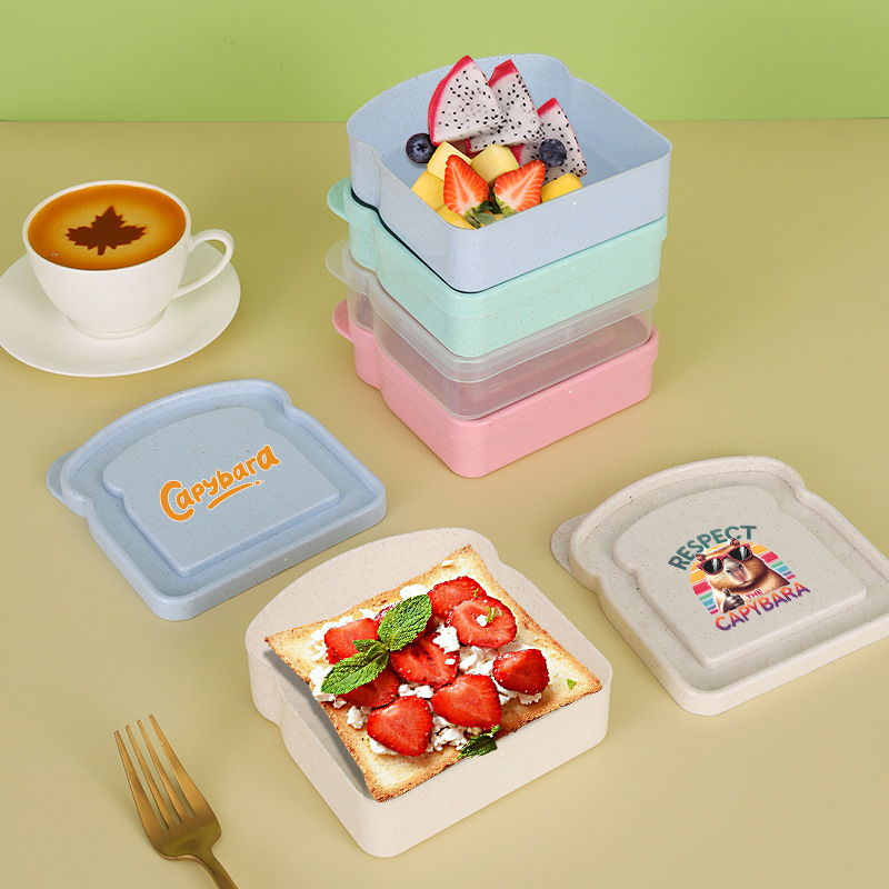 カピバラサンドイッチ食品保存ケースコンテナサラダフルーツスナ - Food Storage Heat のレビューと価格