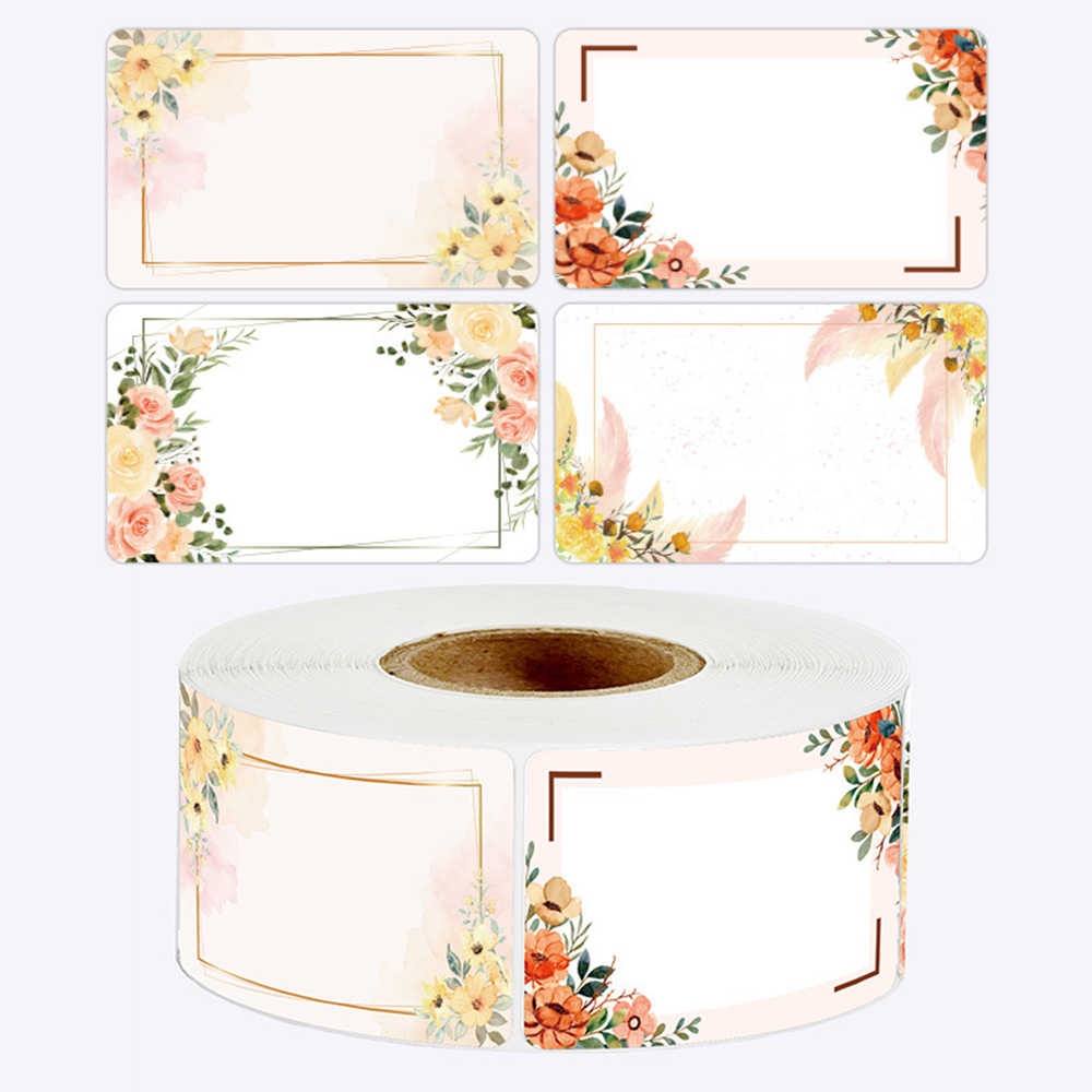250枚 3*5CM 花柄ネームラベル キッチン用 無地 手 - Food Storage Name のレビューと価格
