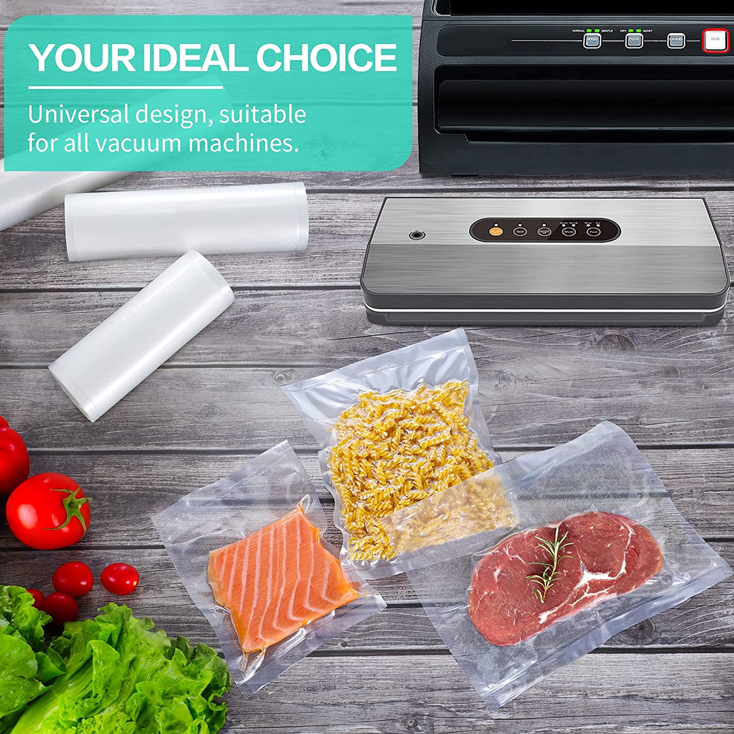 キッチンバッグ 真空食品用 真空シーラーバッグ ソウヴィッド - Food Storage Vacuum Bags のレビューと価格