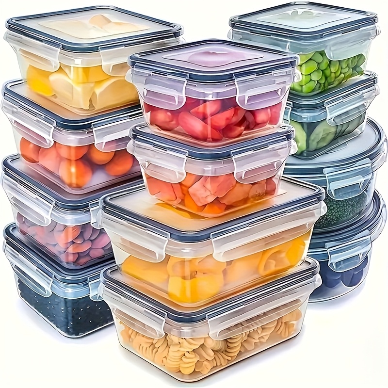 8個セットには、4つの容器と4つの蓋が含まれています。気密食 - Food Storage Kitchen Container Set のレビューと価格