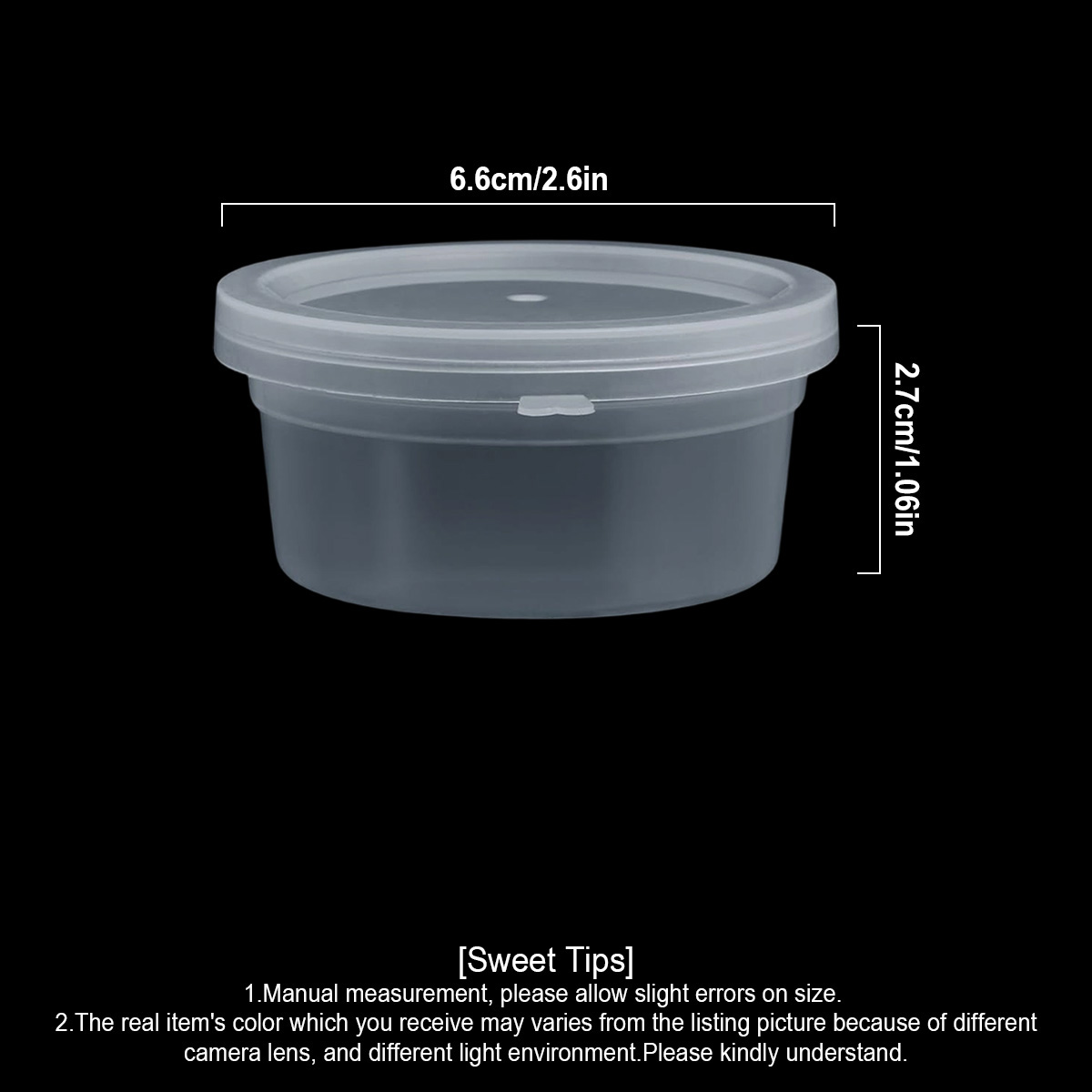 10/20/30個入り小型スライム容器（蓋付き）、調味料容器 - Food Storage Heat のレビューと価格