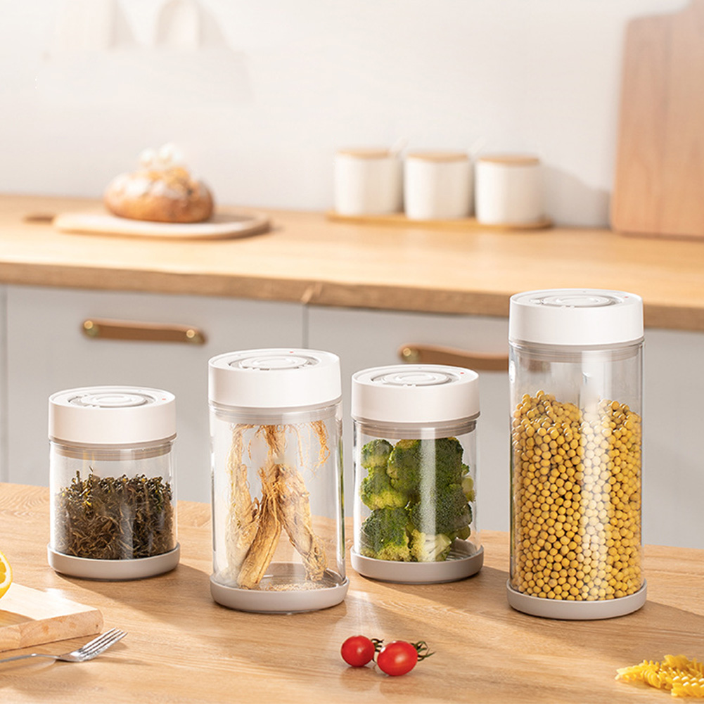 キッチン防湿ガラスコーヒー豆ジャー自動インテリジェント真空保 - Food Storage Heat のレビューと価格