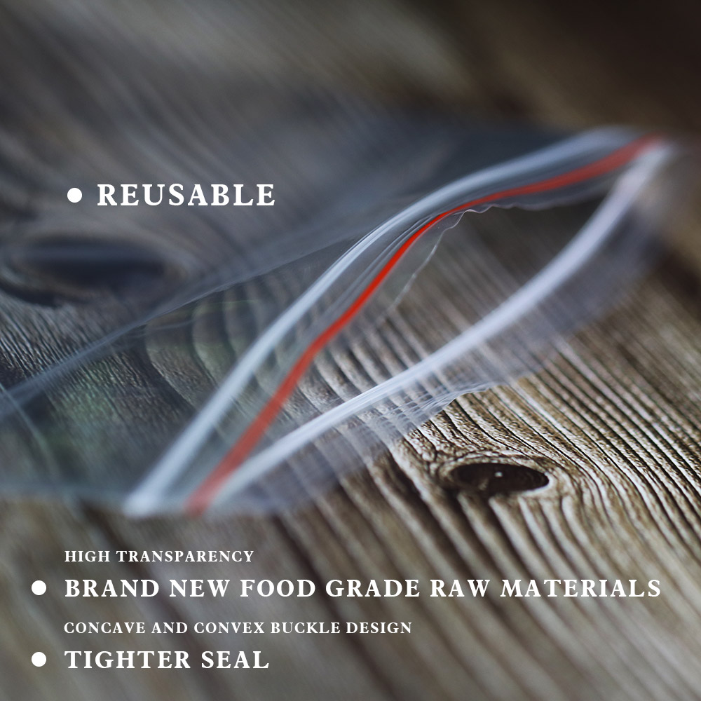 100 ピース/パック再密封可能なジップロックバッグセルフシ - Food Storage Vacuum Bags のレビューと価格