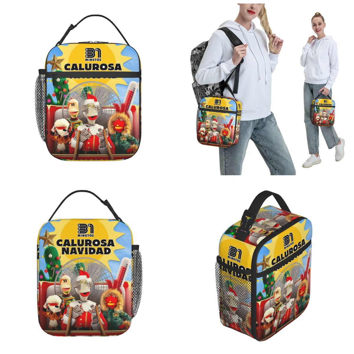 31分間保温できるチリ製漫画柄断熱ランチバッグ/保温バッグ  - Xmas Food Storage Containers のレビューと価格
