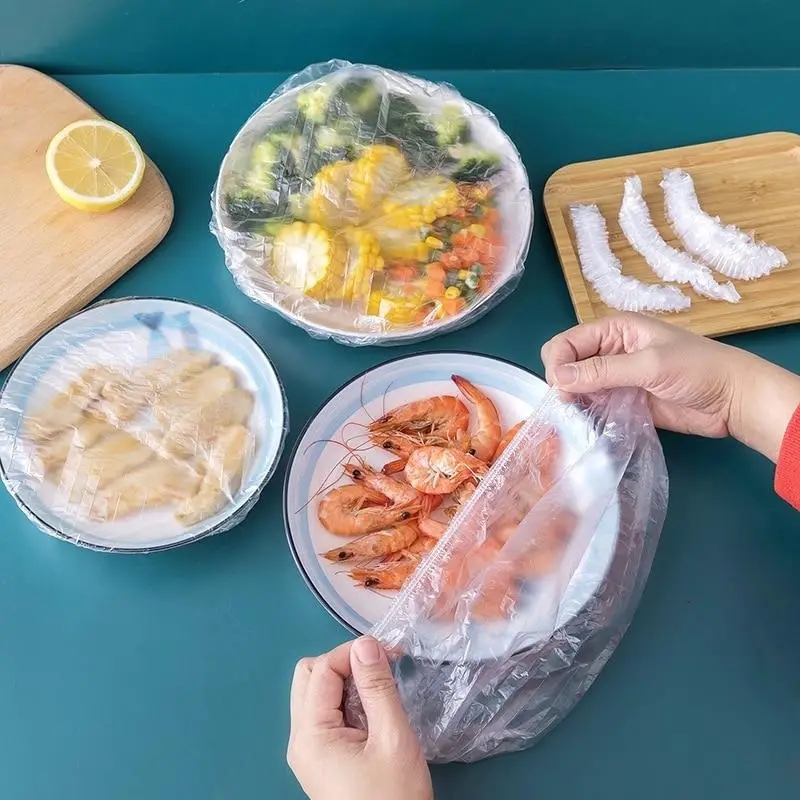 再利用可能な使い捨て食品カバープラスチックラップ耐久性のある - Food Storage Tupperware のレビューと価格