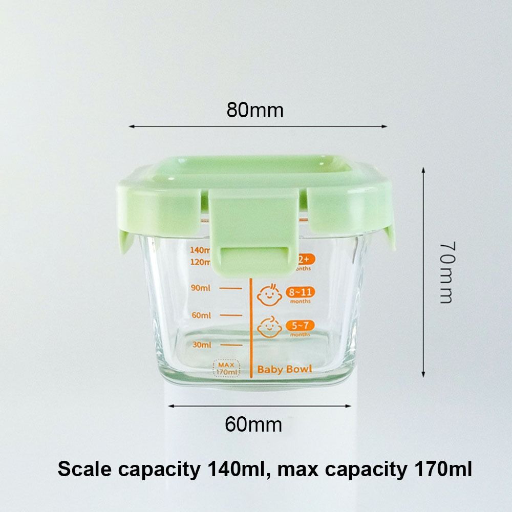 新しい170ml食品保存容器、冷凍・電子レンジ対応、ベビーフ - Food Storage 1 Year のレビューと価格