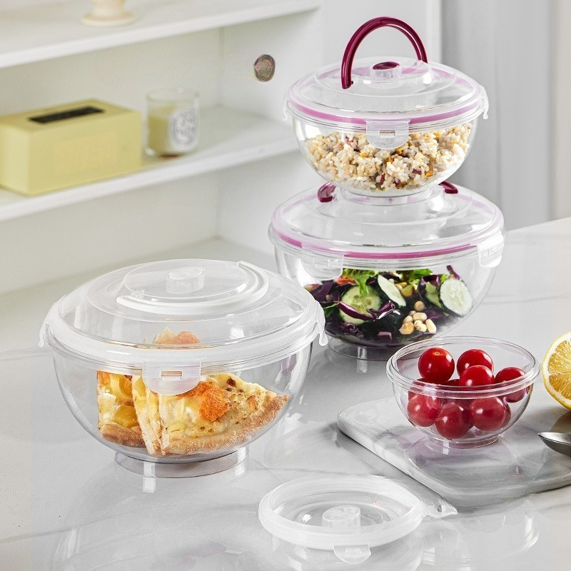 4ピースの高級密閉食品保存容器、お手入れが簡単なデザインとハ - Food Storage And Preparation のレビューと価格