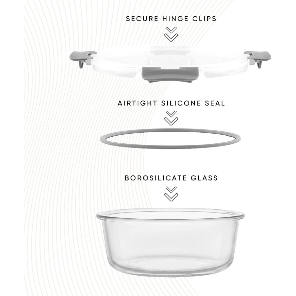 蓋付き24個入りホウケイ酸ガラス保存容器 |   パントリー - Food Storage Tupperware のレビューと価格