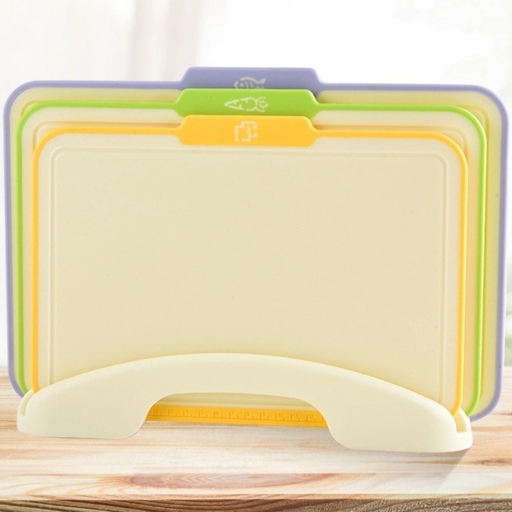 多目的滑り止め加工のプラスチック製正方形まな板、収納スタンド - Food Storage And Preparation のレビューと価格
