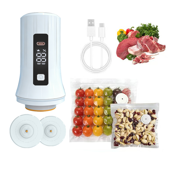 充電式ハンディミニ真空シーラーマシン、デジタルディスプレイ付 - Food Storage Vacuum Pump のレビューと価格