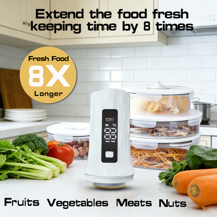 充電式ハンディミニ真空シーラーマシン、デジタルディスプレイ付 - Food Storage Vacuum Pump のレビューと価格