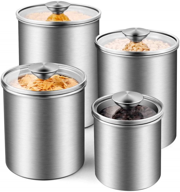食品保存容器 茶葉 コーヒー 砂糖 小麦粉 密閉 キッチン  - Food Storage Kitchen Container Set のレビューと価格