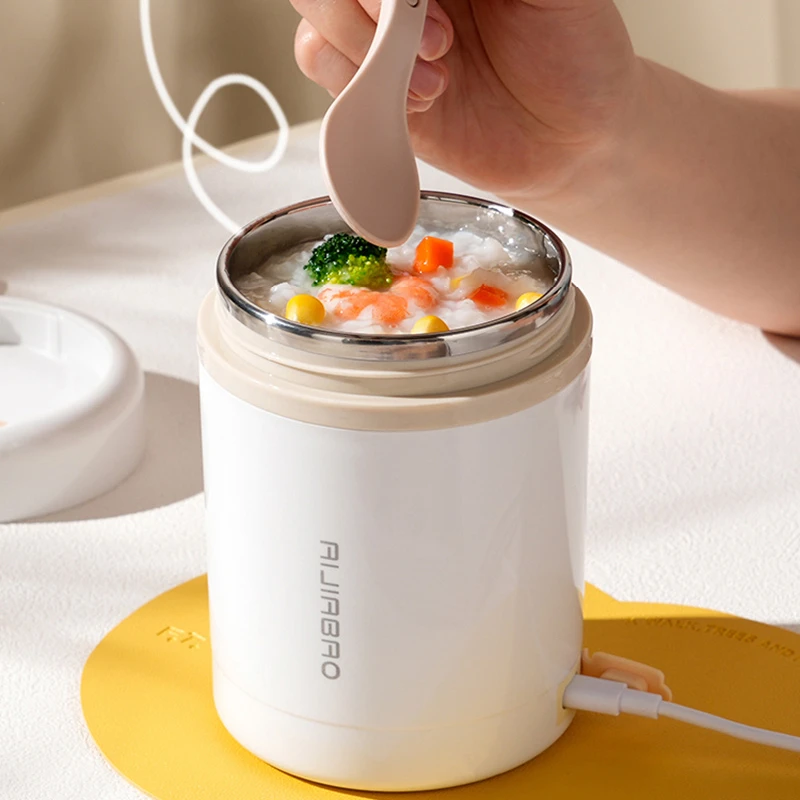 600 ミリリットル USB 電気加熱弁当箱ポータブルピクニ - Food Storage Tupperware のレビューと価格
