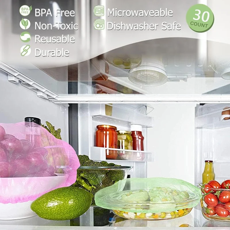 食品保存用カバー ラップ 弾性カバー ボウル プレート 食器 - Food Storage Tupperware のレビューと価格