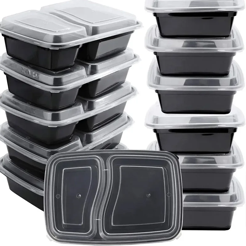 10 セット使い捨て食品ボックス蓋付き電子レンジ食品保存ボッ - Food Storage Kitchen Container Set のレビューと価格