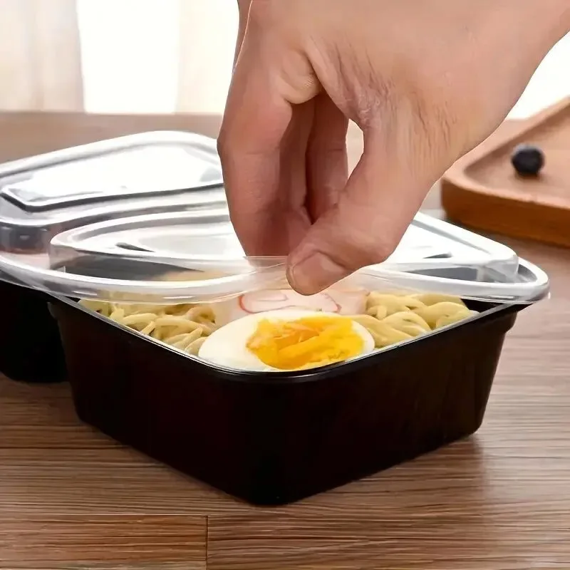 10 セット使い捨て食品ボックス蓋付き電子レンジ食品保存ボッ - Food Storage Kitchen Container Set のレビューと価格
