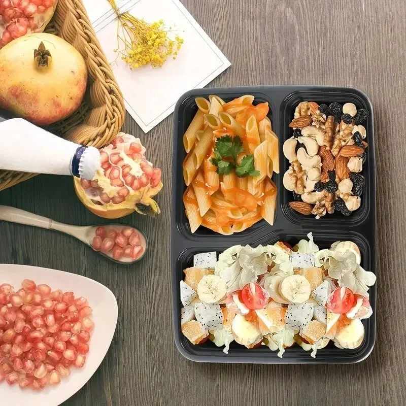 10 セット使い捨て食品ボックス蓋付き電子レンジ食品保存ボッ - Food Storage Kitchen Container Set のレビューと価格