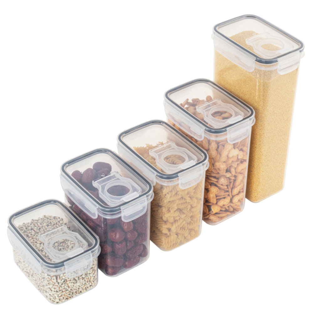 密封されたプラスチック食品収納ボックスシリアルキャンディ乾燥 - Food Storage Kitchen Container Set のレビューと価格