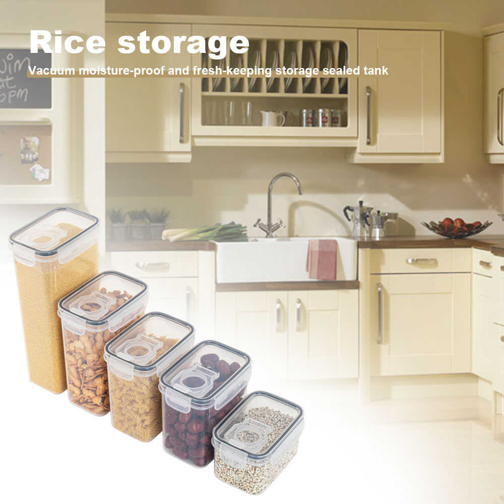 密封されたプラスチック食品収納ボックスシリアルキャンディ乾燥 - Food Storage Kitchen Container Set のレビューと価格