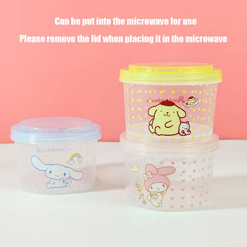 キティ弁当箱セット 3個入り 可愛い重ねて使える蓋付き丸型ラ - Food Storage Kitchen Container Set のレビューと価格